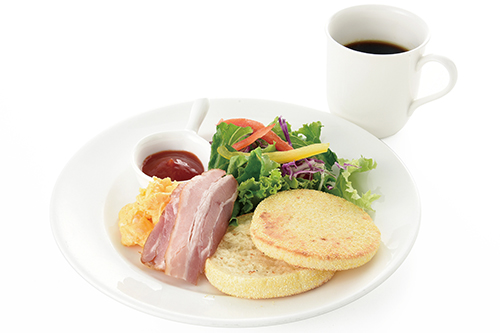 【朝食】エッグ&マフィンプレートセット