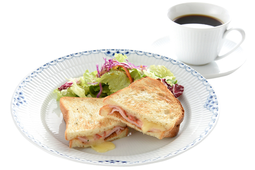【ランチ】ハムチーズサンドセット